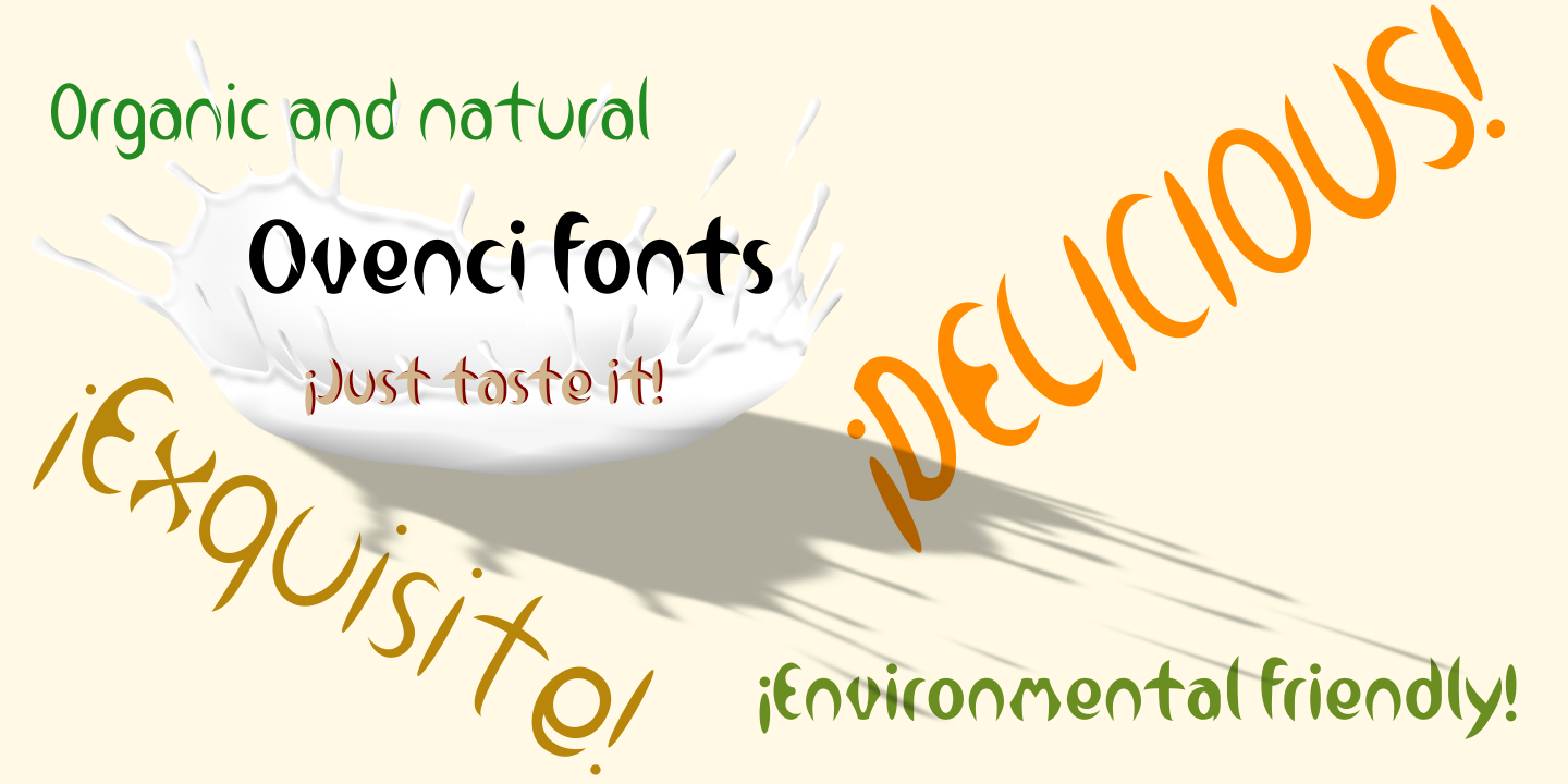 Example font Ovenci #6